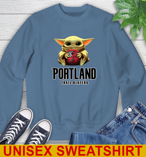 NBA Basketball Portland Trail Blazers Star Wars Baby Yoda Shirt 32