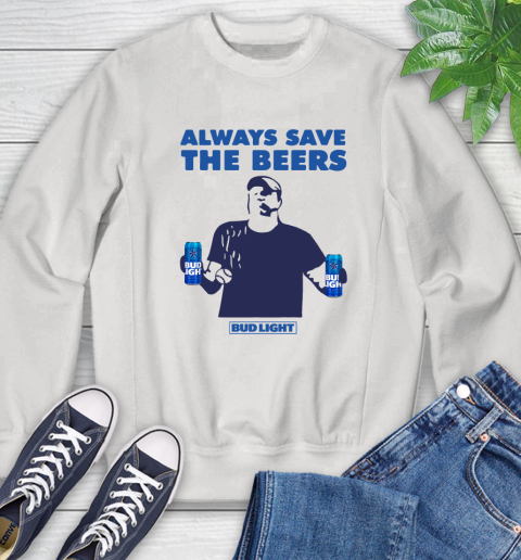 Always Save The Bees Beers Bud Light Jeff Adams Beers Over Baseball Sweatshirt