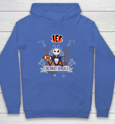 NFL Cincinnati Bengals Football Jack Skellington Halloween Hoodie 6
