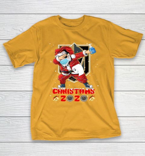 Vegas Golden Knights Funny Santa Claus Dabbing Christmas 2020 NHL T-Shirt 2