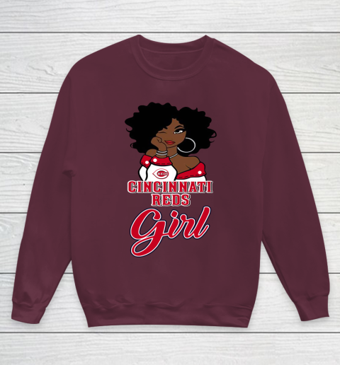 Cincinnati Reds Girl MLB Youth Sweatshirt 5