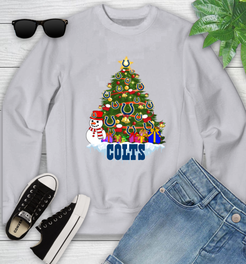 Indianapolis Colts Merry Christmas NFL Football Sports Youth Sweatshirt 4