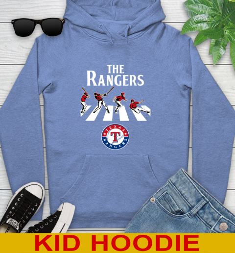 MLB Baseball Texas Rangers The Beatles Rock Band Shirt Youth Hoodie 12