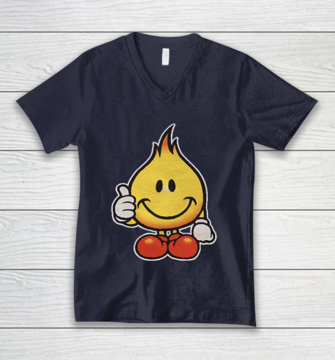 World Industries Flame Boy Hook Ups Skate Hookups Hook Ups 90's Vintage V-Neck T-Shirt 2