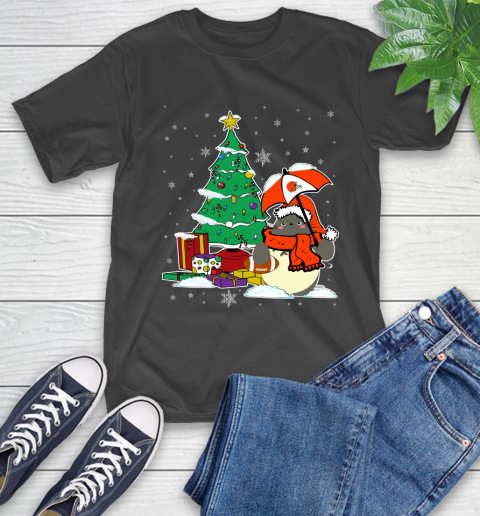Cleveland Browns NFL Football Cute Tonari No Totoro Christmas Sports T-Shirt