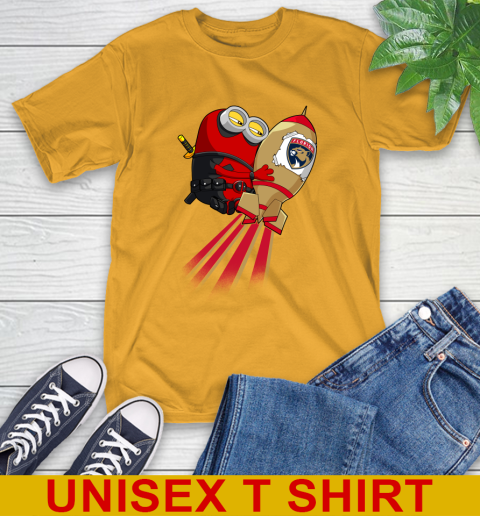 NHL Hockey Florida Panthers Deadpool Minion Marvel Shirt T-Shirt 2