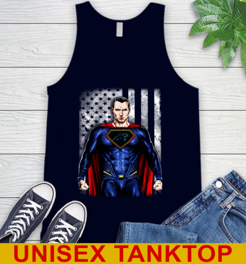 NFL Football Carolina Panthers Superman DC Shirt Tank Top