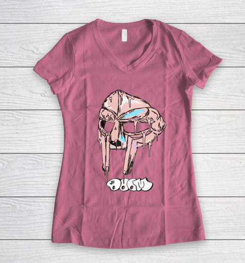 Tribute To M F Doom Villain Mask Gift Women's V-Neck T-Shirt 7