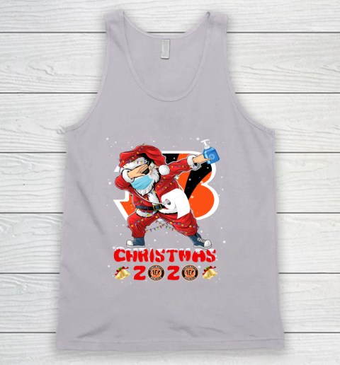 Cincinnati Bengals Funny Santa Claus Dabbing Christmas 2020 NFL Tank Top 3