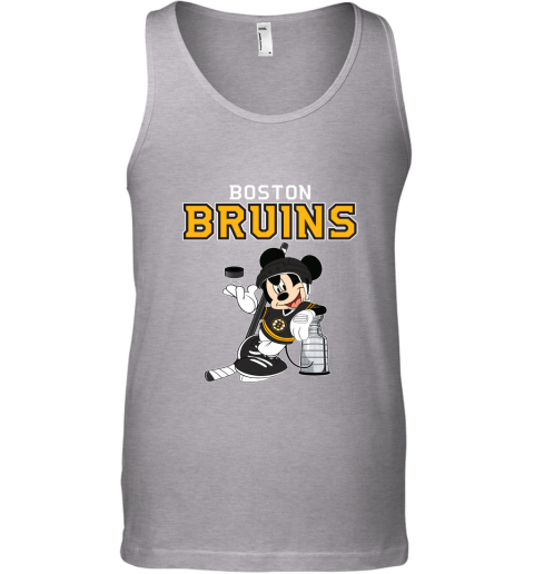 Mickey Boston Bruins With The Stanley Cup Hockey NHL Tank Top