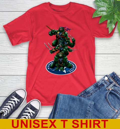 NBA Basketball Minnesota Timberwolves Teenage Mutant Ninja Turtles Shirt T-Shirt 10
