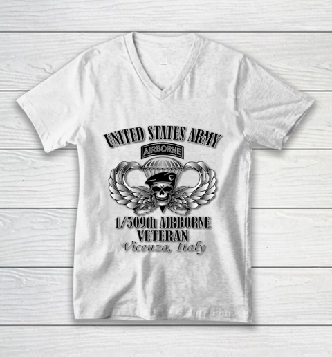 Veteran Shirt 1 509th Airborne Veteran V-Neck T-Shirt