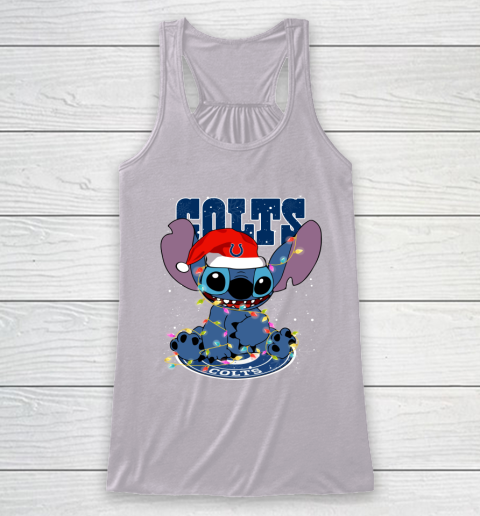 Indianapolis Colts NFL Football noel stitch Christmas Racerback Tank 3