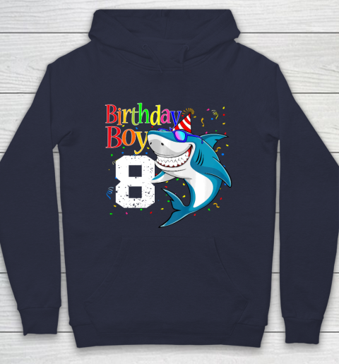 Kids 8th Birthday Boy Shark Shirts 8 Jaw Some Four Tees Boys 8 Years Old Hoodie 2