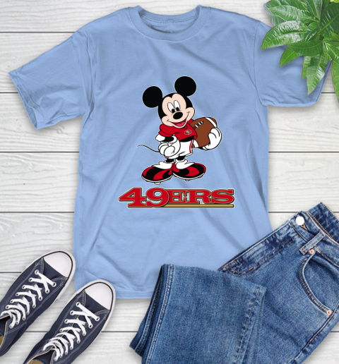NFL Football San Francisco 49ers Cheerful Mickey Mouse Shirt T-Shirt 12