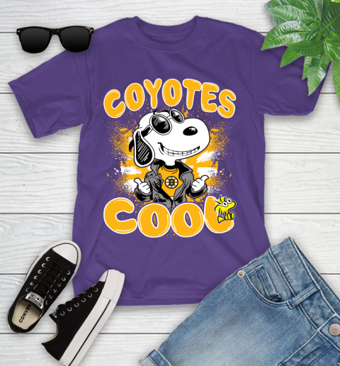 NHL Hockey Boston Bruins Cool Snoopy Shirt Youth T-Shirt 3