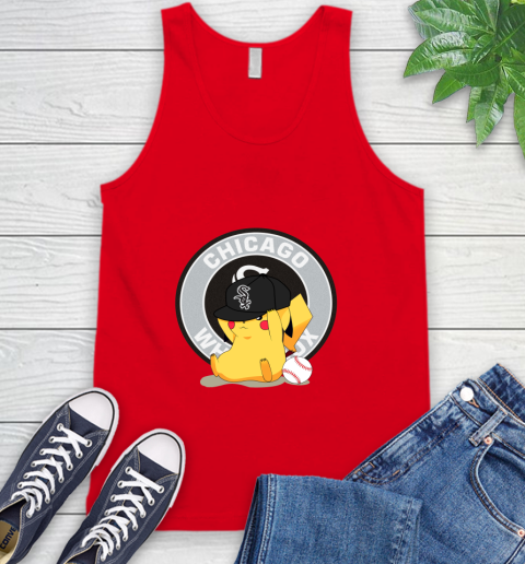 MLB Pikachu Baseball Sports Chicago White Sox Tank Top 6