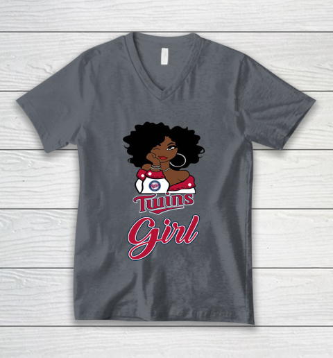 Minnesota Twinss Girl MLB V-Neck T-Shirt 5