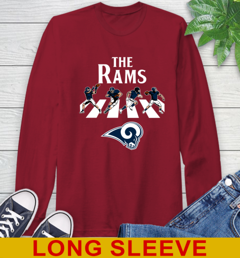 NFL Football Los Angeles Rams The Beatles Rock Band Shirt Long Sleeve T-Shirt 9