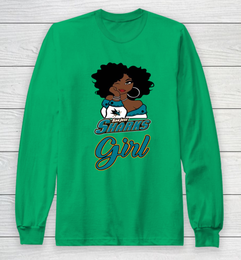 San Jose Sharks Girl NHL Long Sleeve T-Shirt 7