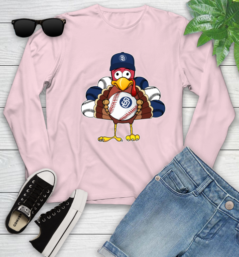 San Diego Padres Turkey thanksgiving Youth Long Sleeve 10