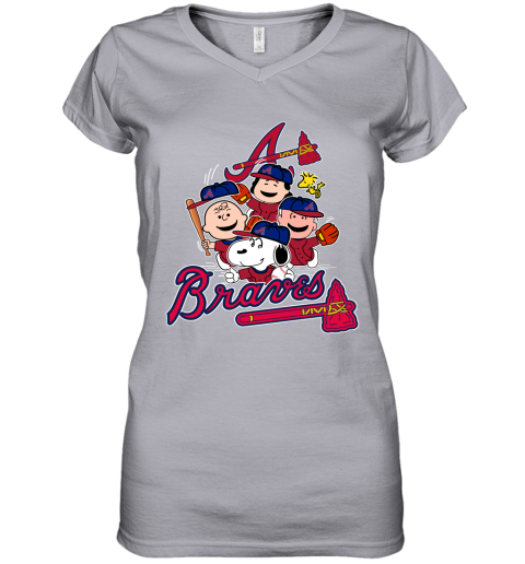 Atlanta Braves V-Neck Jersey - Gray