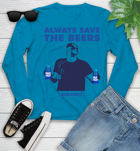 Always Save The Bees Beers Bud Light Jeff Adams Beers Over Baseball Youth Long Sleeve 5