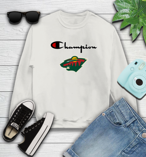 NHL Hockey Minnesota Wild Champion Shirt Sweatshirt 9