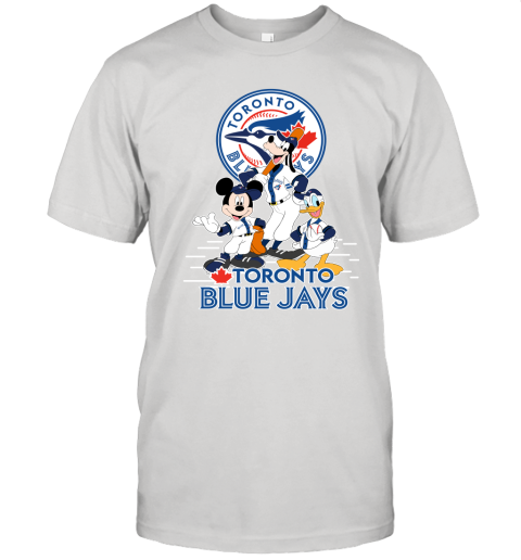 Toronto Blue Jays Mickey Donald And Goofy Baseball Unisex Jersey Tee