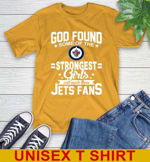 Winnipeg Jets NHL Football God Found Some Of The Strongest Girls Adoring Fans T-Shirt 2
