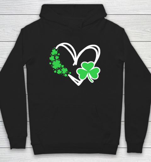 Heart St Patricks Day Shamrock Irish Hoodie