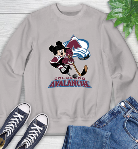 NHL Colorado Avalanche Mickey Mouse Disney Hockey T Shirt Sweatshirt 24