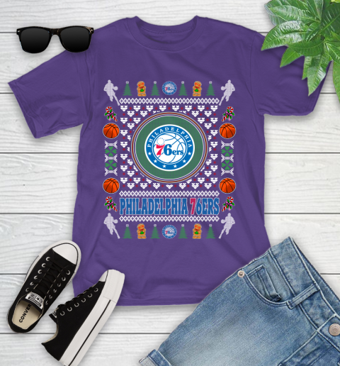 Philadelphia 76ers Merry Christmas NBA Basketball Loyal Fan Ugly Shirt 102