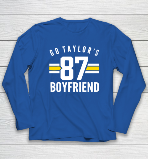 Go Taylors Boyfriend Football Funny Go Taylor's Long Sleeve T-Shirt 5