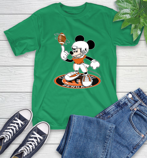NFL Football Cincinnati Bengals Cheerful Mickey Disney Shirt T-Shirt 8
