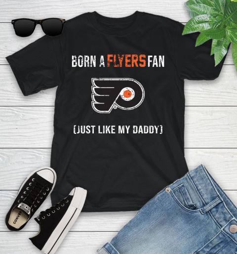 NHL Philadelphia Flyers Hockey Loyal Fan Just Like My Daddy Shirt Youth T-Shirt