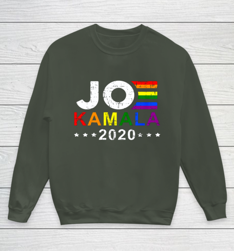 Joe Biden Kamala Harris 2020 Rainbow Gay Pride Lgbt Election Youth Sweatshirt Tee For Sports