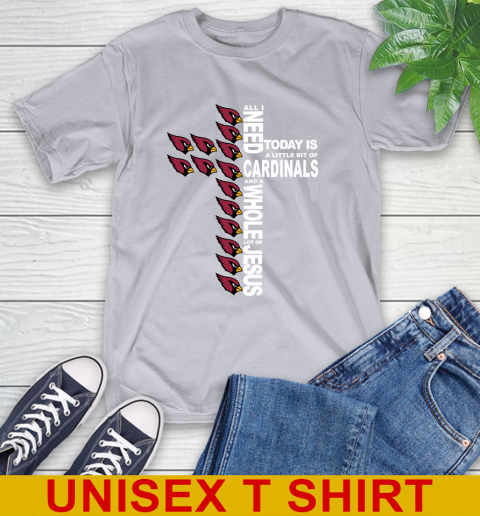 NFL All I Need Today Is A Little Bit Of Arizona Cardinals Shirt T-Shirt 5