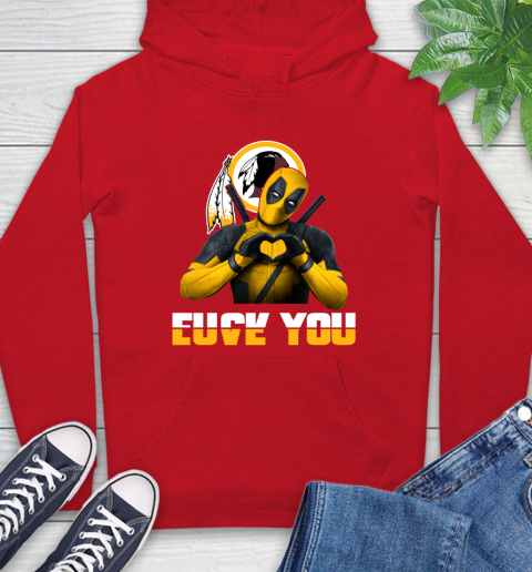 NHL Washington Redskins Deadpool Love You Fuck You Football Sports Hoodie 10
