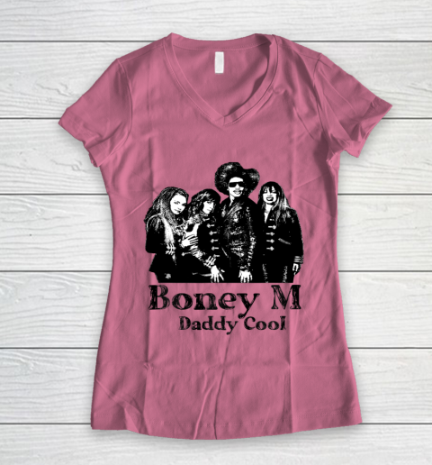 Boney M daddy Cool Rasputin Festival 1979 Women's V-Neck T-Shirt 7