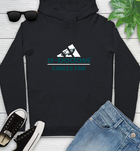 Philadelphia Eagles NFL Football A Badass Adidas Adoring Fan Sports Youth Hoodie