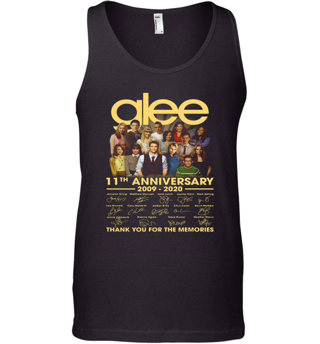 Glee 11Th Anniversary 2009 2020 Signatures Thank You For The Memories Tank Top