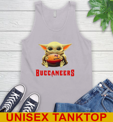 NFL Football Tampa Bay Buccaneers Baby Yoda Star Wars Shirt Tank Top 4
