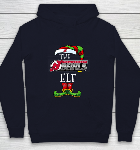New Jersey Devils Christmas ELF Funny NHL Youth Hoodie 2