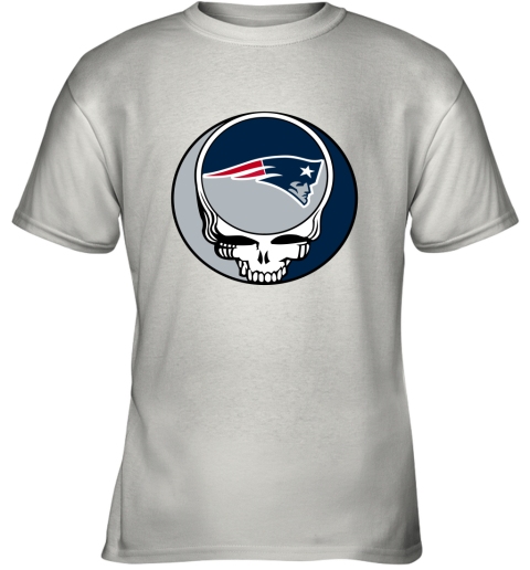NFL Team New England Patriots x Grateful Dead Logo Band Shirts Youth T-Shirt