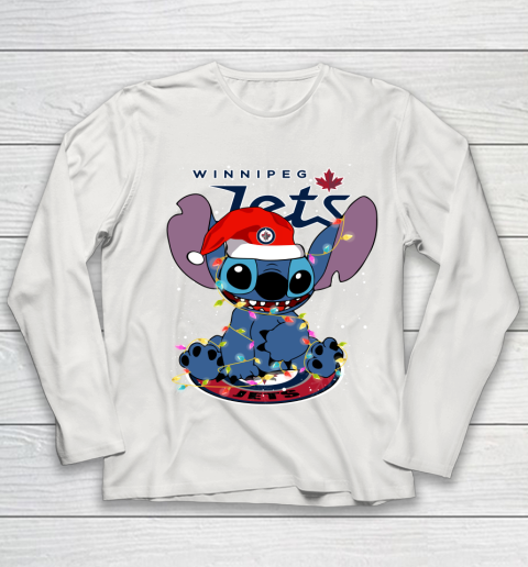 Winnipeg Jets NHL Hockey noel stitch Christmas Youth Long Sleeve 8
