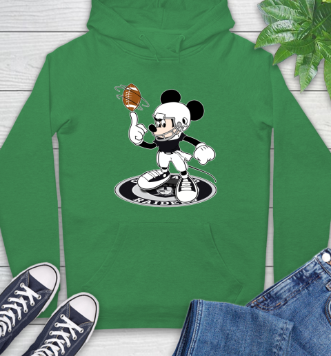 NFL Football Oakland Raiders Cheerful Mickey Disney Shirt Hoodie 8