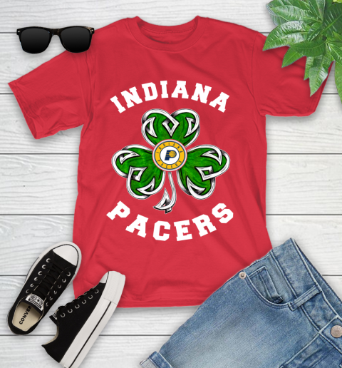 NBA Indiana Pacers Three Leaf Clover St Patrick's Day Basketball Sports Youth T-Shirt 13