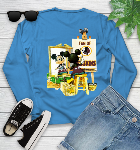 NFL Football Washington Redskins Mickey Drawing Shirt 119