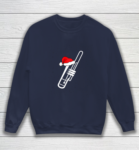 Christmas Gift Trombone Santa Trombone Funny Xmas Pajama Sweatshirt 2